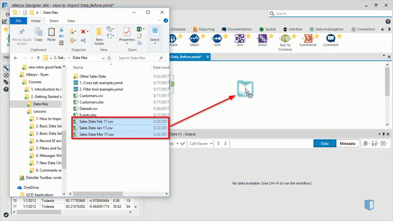 Alterx input data files